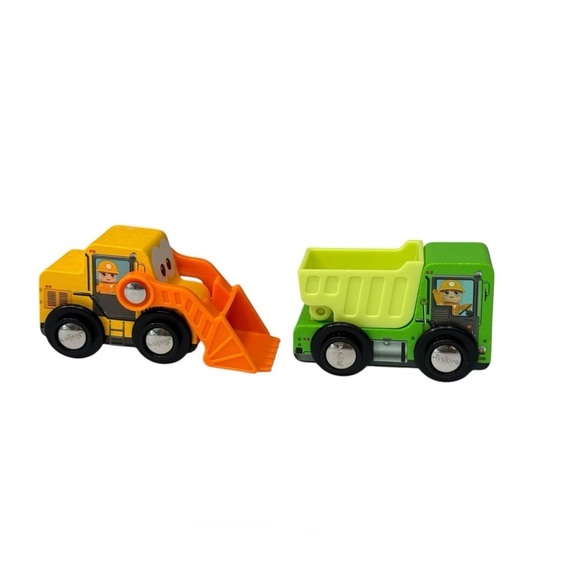 Two J’Adore Wooden Vehicles: Dump Truck & Bobcat - Picture 5 of 7